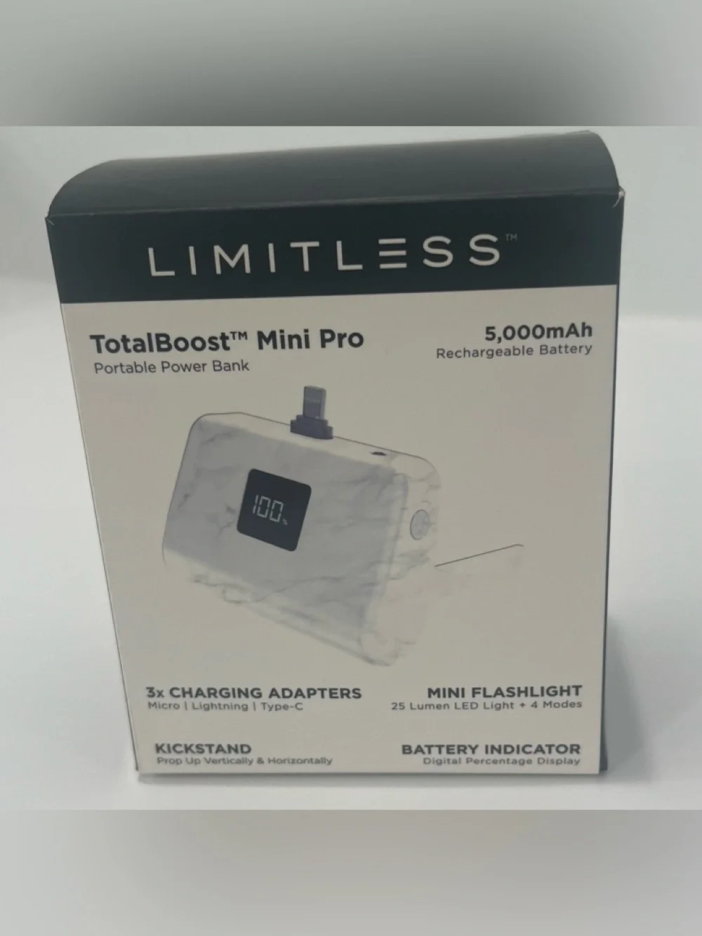 LIMITLESS TotalBoost Mini Pro Portable Power Bank